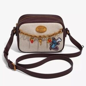 Brown and Cream Women's Bag
